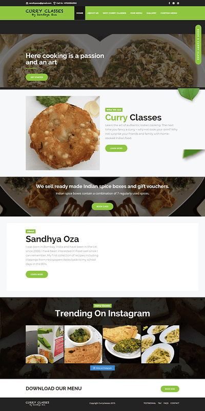 curry classes design ui ux web