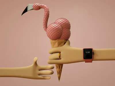 Ice Cream 3D Illustration 3d cinema4d design illustraion nft render