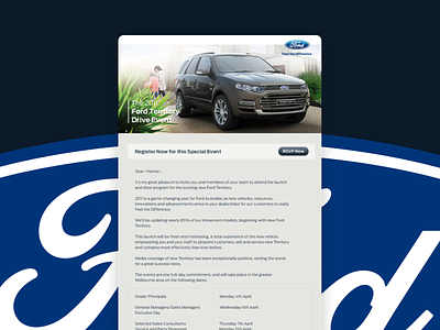 Ford EDM Design campaign design direct edm email ford mail marketing ui user experience user interface ux