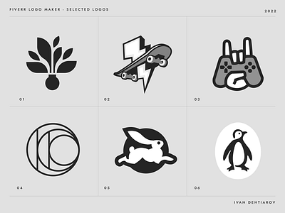 Stock logo collection 2022 - Part 1 bunny cool flat flowers for sale gamepad logo minimalism penguin rabbit skate skateboard tree vase