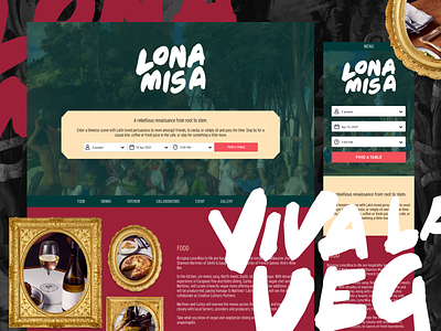 Lona Misa restaurant by Ovolo Hotels hotels mona lisa ovolo restaurant ui user experience user interface ux webdesign website
