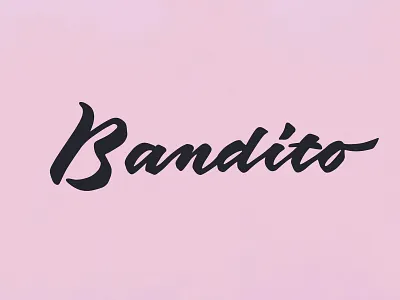 Bandito - logotype bandito brand brand design brandidentity branding calligraphy calligraphyart graphic graphic design handwritting lettering logo logo design logodesign logotipo logotipos logotype logotype design logotype designer typography
