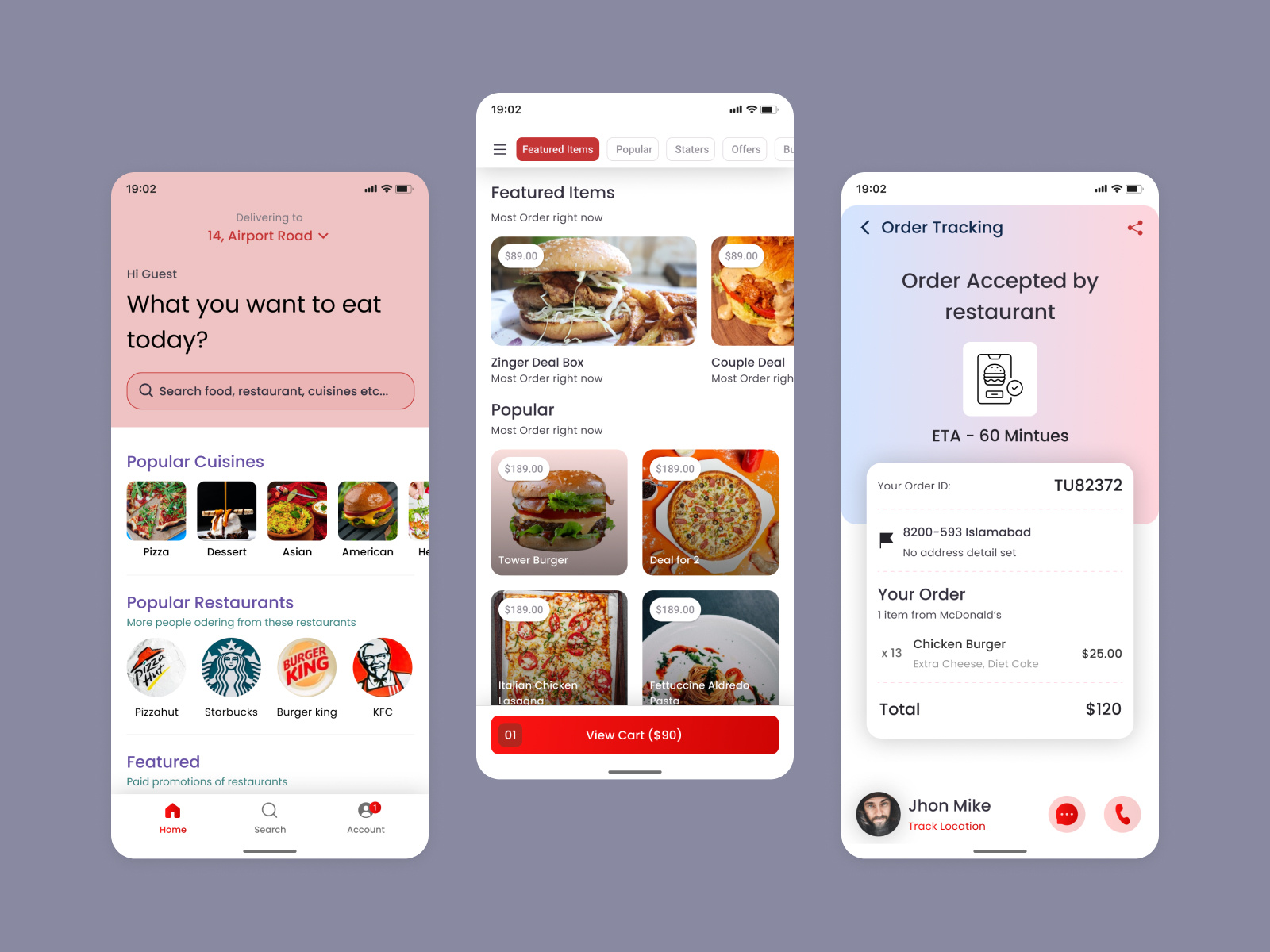 Food Mobile App UI Design by Smiling Pixels on Dribbble