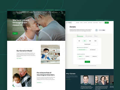 BRF — Brand Website clean design donate layout design ui ux web