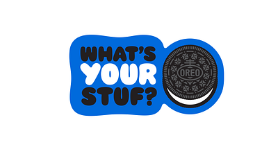 Oreo "What's Your Stuf?" branding design logo