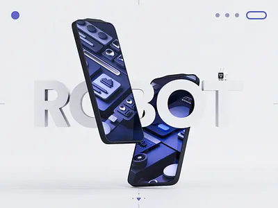 ROBOT. 3d c4d design figma illustration robot ui ui8 ux wip