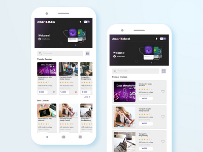 Online Learning App Design e learning education education app educational app ui itsmuntasirb learning app learning app design learning app ui design muntasir billah online education online education app design online learning ui design