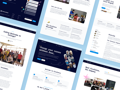 Covalence Redesign branding clean coaching code courses design developer ecourse education homepage landing page learn online courses teaching ui ux web web design webflow website