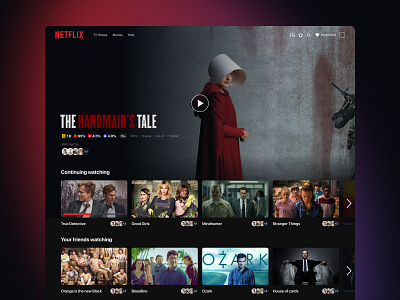 Breaking paradox of choice - A Netflix Case Study design figma netflix smart tv streaming streaming app tv tv app tv show ui uiux ux