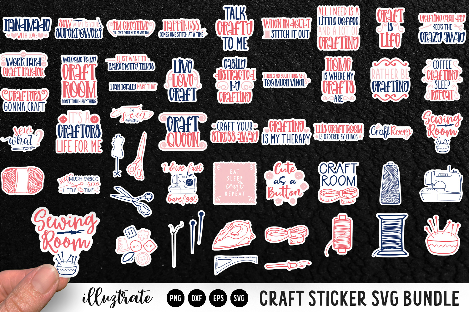 Craft Stickers Bundle by Sarah Evans on Dribbble