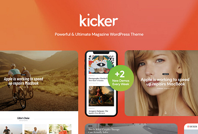 Kicker - Multipurpose Blog Magazine WordPress Theme blog blog wordpress theme booking web design web development webdesign wordpress wordpress blog wordpress theme wordpress themes