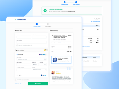 Checkout Page cart checkout checkout page credit card checkout order order confirmation payment payment method payments plugins software ui ux uidesign webtoffee wordpress plugin