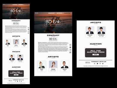 BD Ent. Interface design flat illustration ui uidesign vector