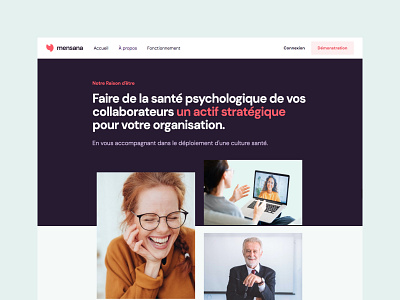 Mensana | Website Design branding clean copywriting design logo mental health mental health awareness mentalhealth minimal web web design web designer web ui webdesign webflow website website design