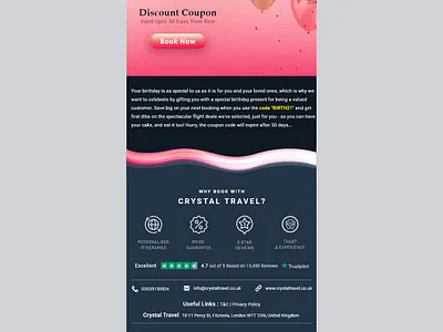 HAPPY BIRTHDAY DESIGN banner branding design icon illustration minimal newsletter travel typography ui web