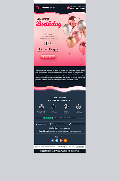 HAPPY BIRTHDAY DESIGN banner branding design icon illustration minimal newsletter travel typography ui web