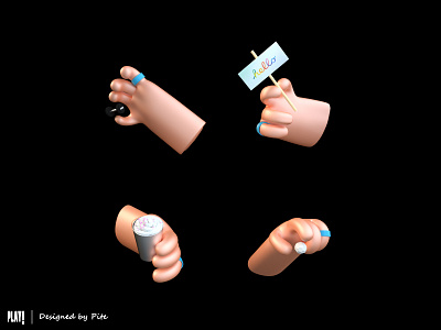 Put your hands up c4d c4dart hand