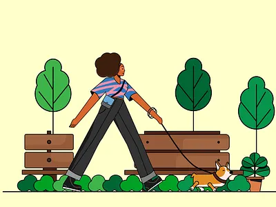 A walk in the park 2dillustration branding design graphic design illustration