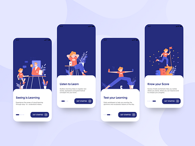 English learning app Onboarding app app design english learning onboarding onboarding screen onboarding ui ui walkthrough screen welcome screen