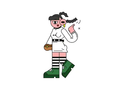 ready to hangout colorful flat flat design girl illustration graphic design icon icon design vector