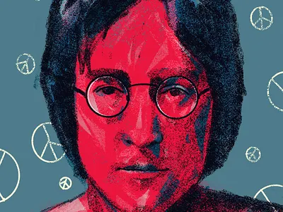 Imagine beatles design illustration illustrator imagine peace people portrait art portrait illustration portrait painting portraits procreate