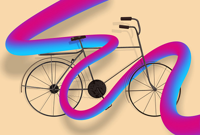 My Bike <3 bike bikelovers bikes design illustration illustrator love photoshop sketch