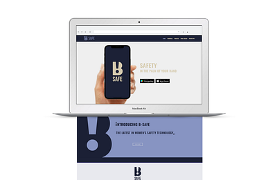 B-Safe | Interactive App Design | Web Mockup app branding design icon illustration logo minimal website