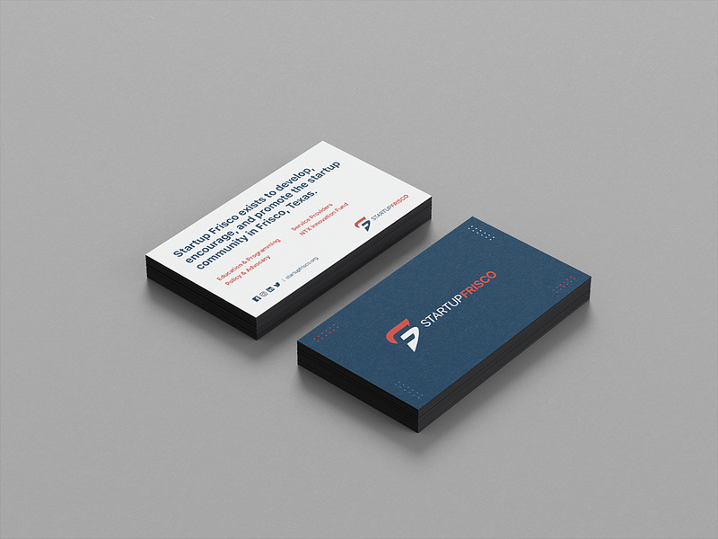 Collateral :: Startup Frisco Biz Card branding business card collateral frisco identity nonprofit print startup texas