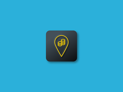 Icon for ATM (cash machine) Finder app app atm cash cash machine daily ui 005 dailyui dailyuichallenge design figma icon icon design neumorphic neumorphism ui ux