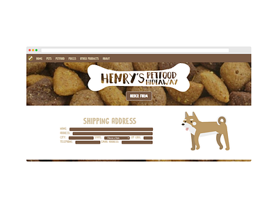 PetFood Shipping design ui website website design