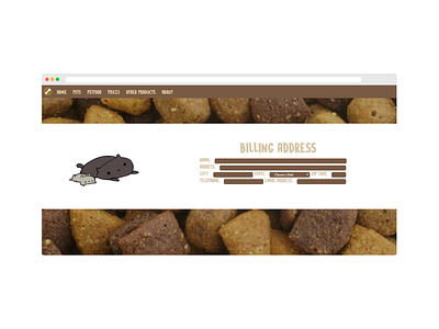 PetFood Billing design ui web website website design