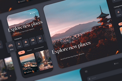 Travel App app travel ui ux webdesign website xd