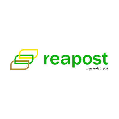 Reapost brand design branding design logo