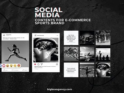 Social Media. Content Creation for Sports Brand (e-commerce) bigboxagency branding content creation content strategy digital marketing graphicdesign marketing ppc smm social media social media marketing