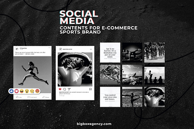 Social Media. Content Creation for Sports Brand (e-commerce) bigboxagency branding content creation content strategy digital marketing graphicdesign marketing ppc smm social media social media marketing