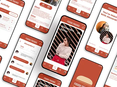 Foodie Friends Mobile App casestudy mobile app mobile app design mobile design ui design ux case study ux design
