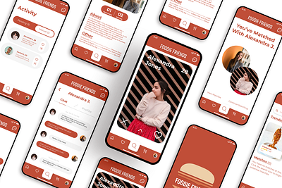 Foodie Friends Mobile App casestudy mobile app mobile app design mobile design ui design ux case study ux design