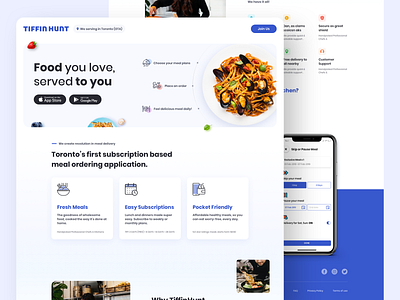 TiffinHunt app branding design dinner food food app food delivery food love homepage icon logo lunch meal swiggy typography ubereats ui ux web zomato