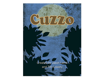 Cuzzo comic cover graphic design illustration typography vector