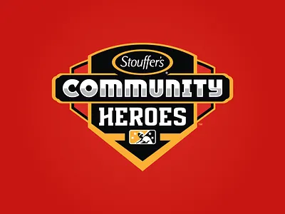 Stouffer's Community Heroes badge baseball branding community design heroes icon logo milb partnership prospect sports stouffers