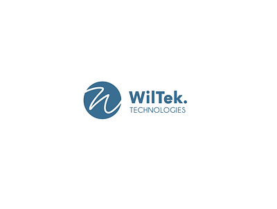 Wiltek Technologies Logo 2d logo aesthetic clean dribbbleweeklywarmup flat logo logo design minimal minimalist logo modern negative space negative space negative space logo negativespace tech logo trend