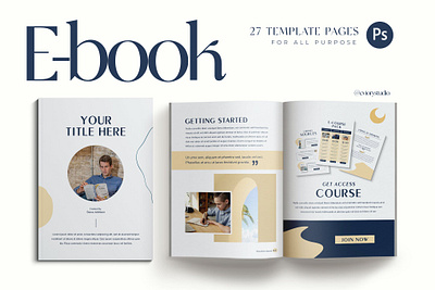 Education - eBook Creator for Coach blog blog ebook canva catalog class clean course download ebook free marketing online print printable social social media template webinar workshop