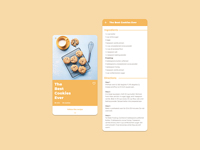 Daily UI #040 - Recipe app daily daily ui daily ui 040 daily ui challenge dailyui dailyui 040 dailyuichallenge design recipe recipes recipes app ui ux