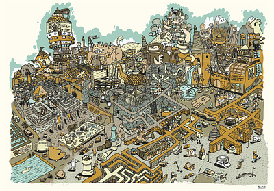 Labyrinth doddle art doodle doodle artist doodleart illustration illustration art illustrator labyrinth maze puzzle