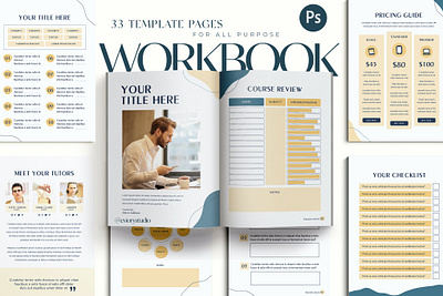 Education - Workbook Creator for Coach blog blog ebook canva catalog class clean course download ebook free marketing online print printable social social media template webinar workshop