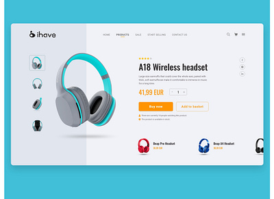 Ecommerce Landing Page (ihave) @design @ui