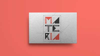 Materia Arte branding cards design geometry identity logo logo design logotype