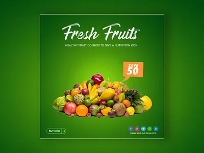 Fruits social media banner food flyer design ideas food flyer sample food poster design templates food sale flyer template free free food flyer templates sample flyers for food business simple food flyer design
