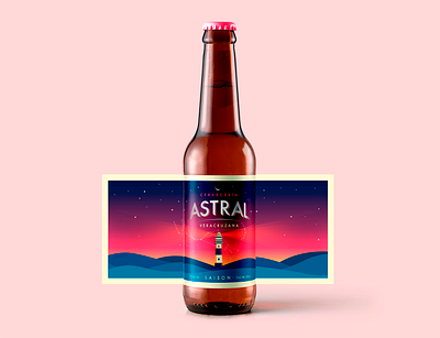 Astral Beer beer beer art craftbeer crafts design draw illustration logo