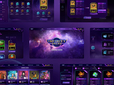 Infinity - Arena Website animation design ui ux vector web